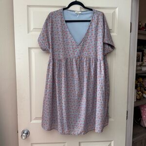 Entro Floral V-Neck Dress
